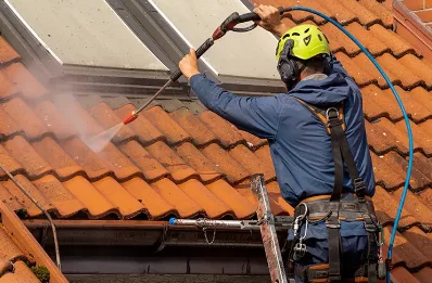 Démoussage et hydrofuge de toiture à Corlier